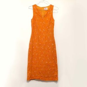 Tocca Embroidered Sheath Dress